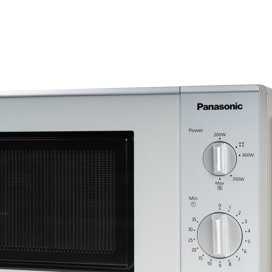 PANASONIC Mikrowelle 800 Watt 20 Liter NN-E221MMEPG 25,5 cm Drehteller grau