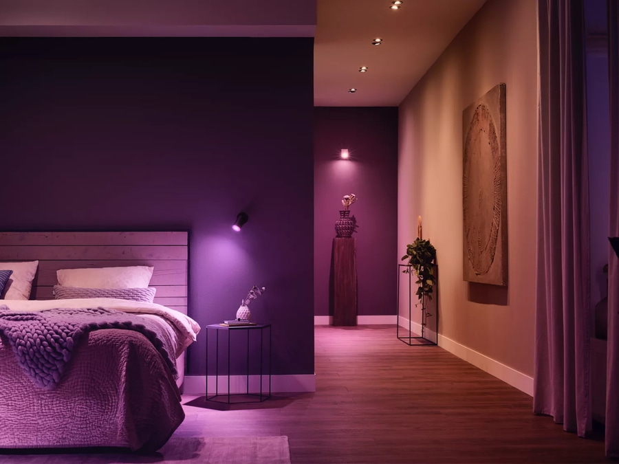 PHILIPS Hue White & Color Ambiance Starter-Set 3x GU10 Lampen + Bridge + Dimmer