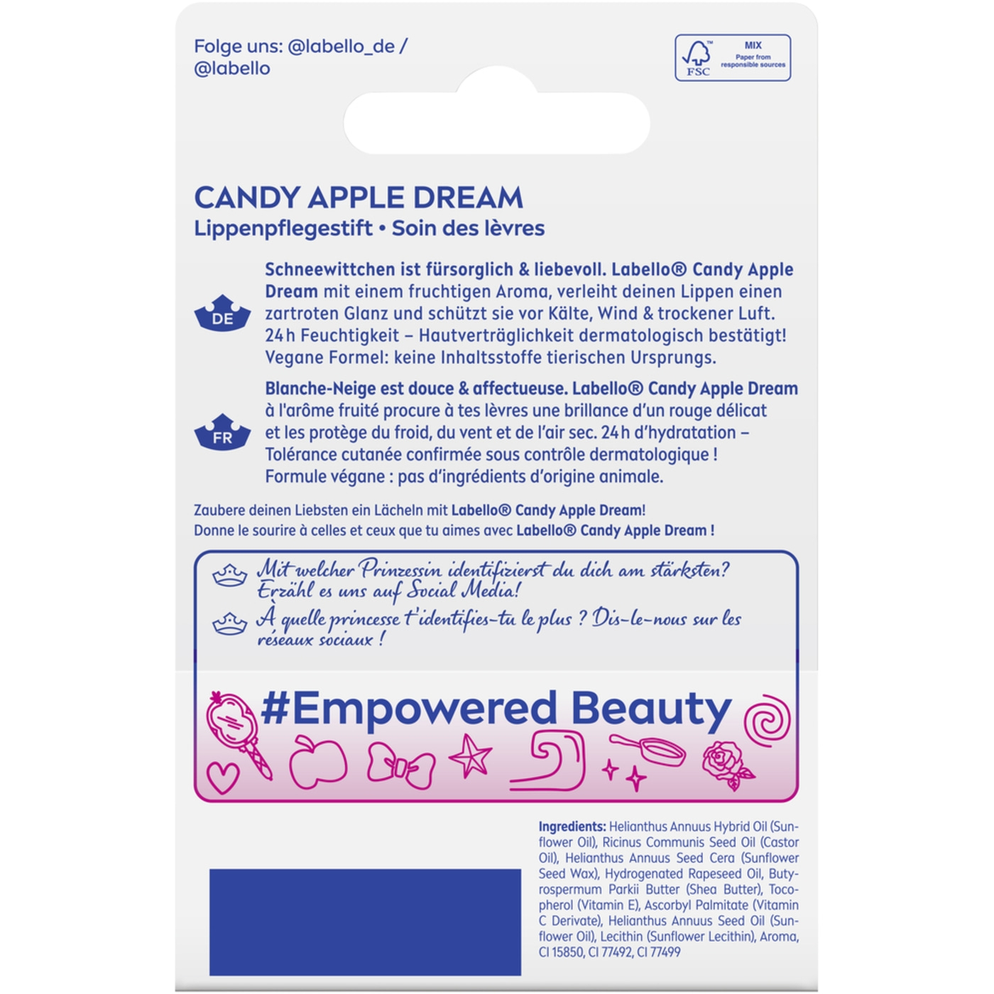 Labello LIMITED DISNEY PRINCESS EDITION Lippenpflegeset (4-teilig)