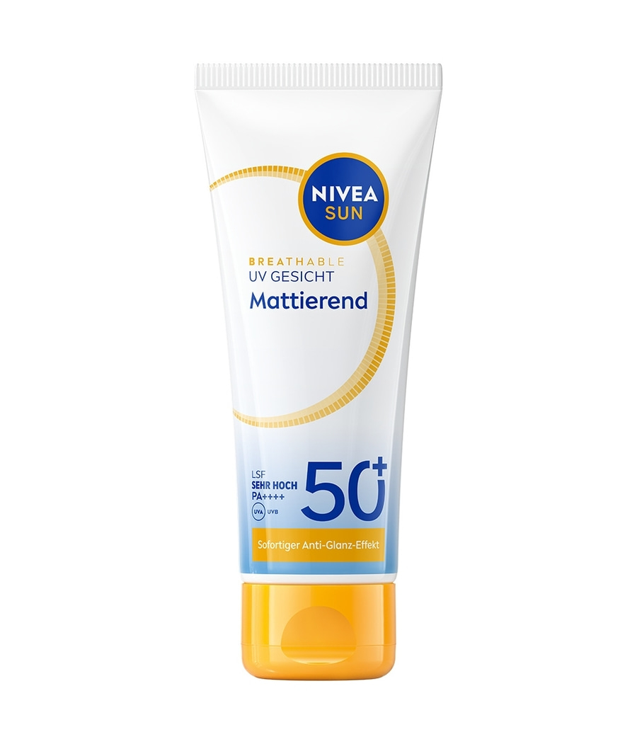NIVEA Sun UV Gesicht Mattierend LSF 50+ 40ml 12h+ Anti-Glanz-Effekt atmungsaktiv