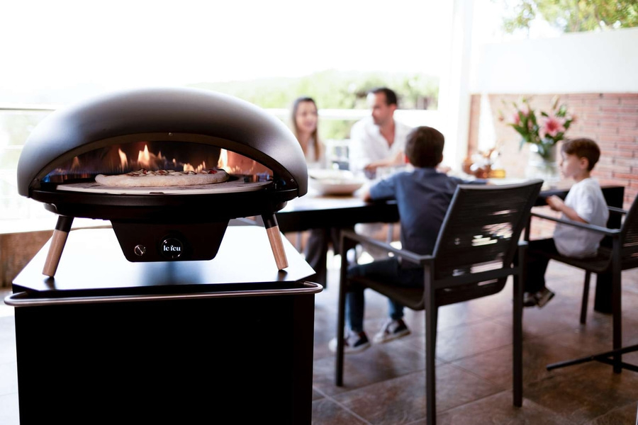 Le Feu Gas-Pizzaofen Turtle Motion 3.1 Pizzagrill mit rotierendem Pizzastein