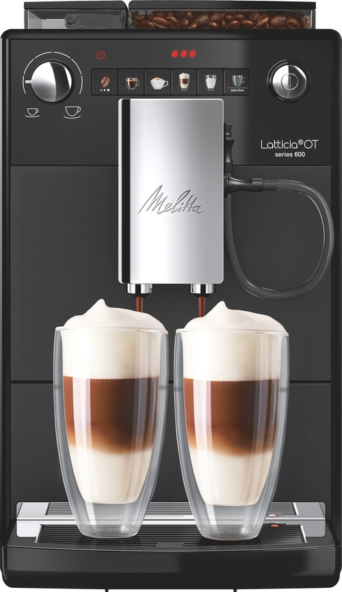 Kaffeemaschine mit zwei Gläsern Latte Macchiato, Melitta Latticia OT Serie 600