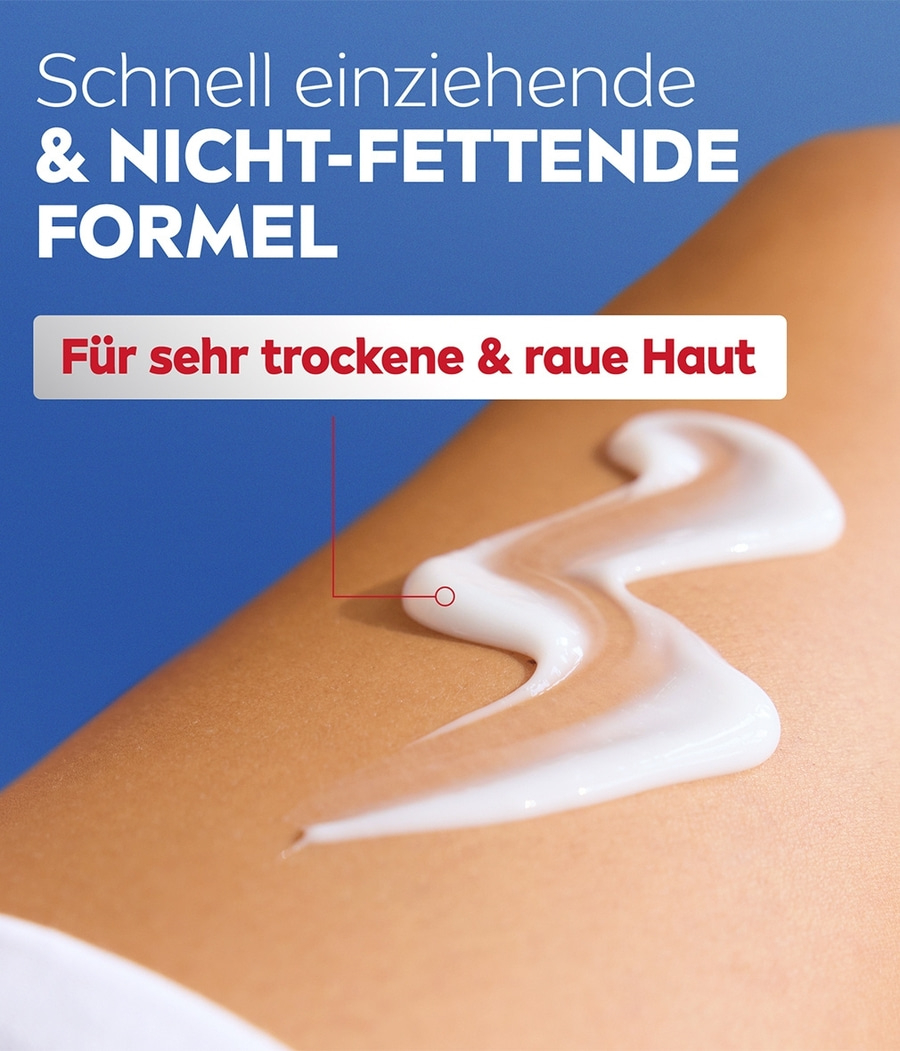 Creme auf Haut, Text, blau, für trockene Haut, Produkt, Pflege