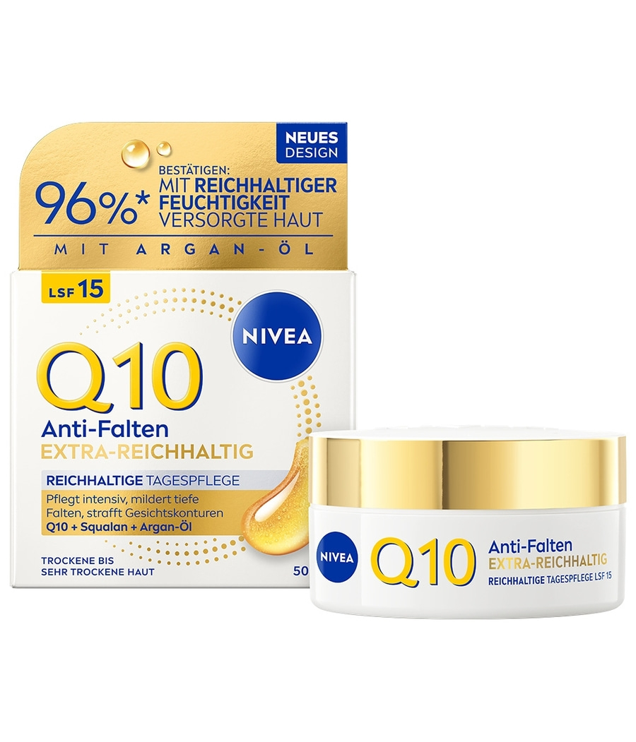NIVEA Q10 Anti-Falten Extra-Reichhaltige Tagespflege LSF 15