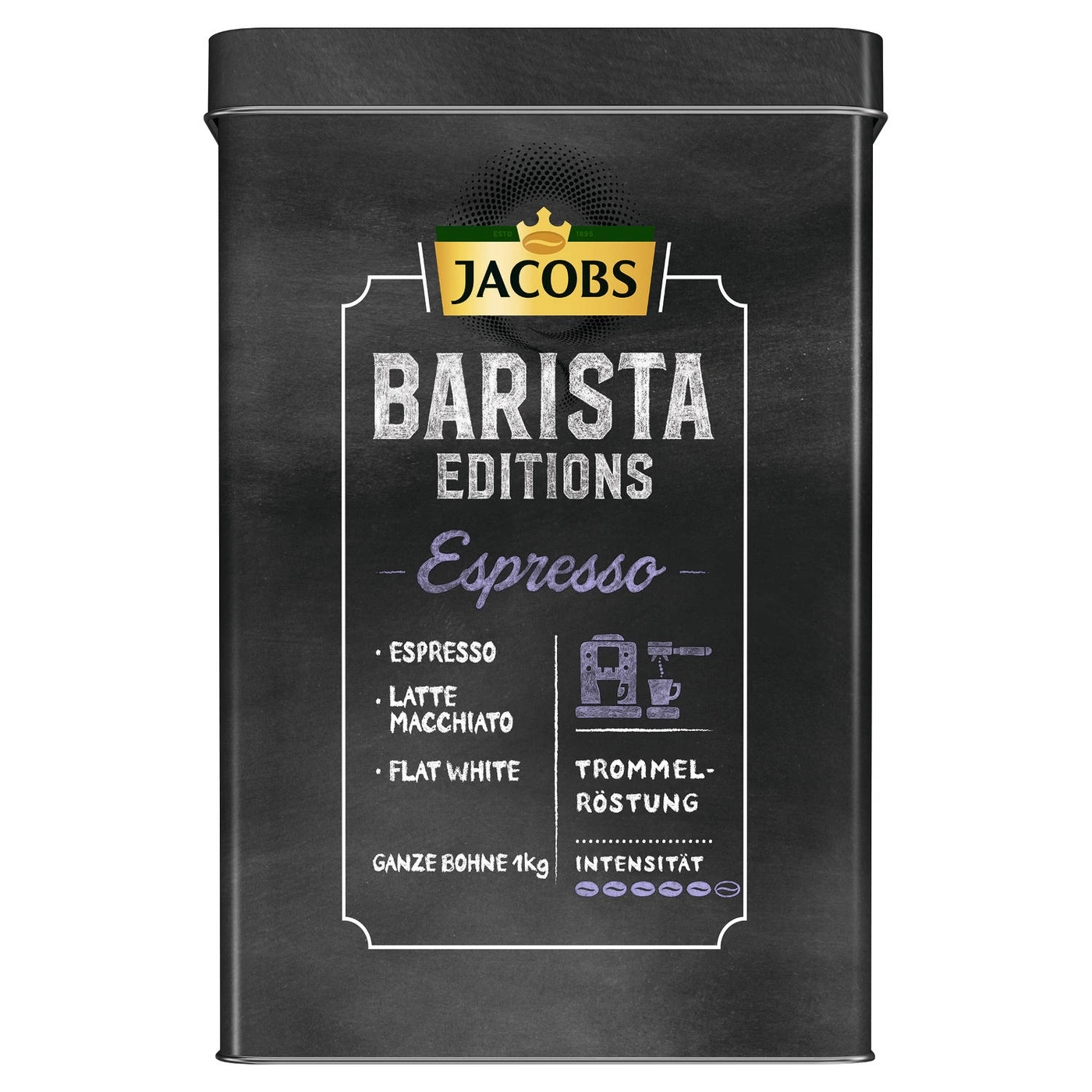 JACOBS Dose im Barista Editions Espresso-Design für Kaffeebohnen