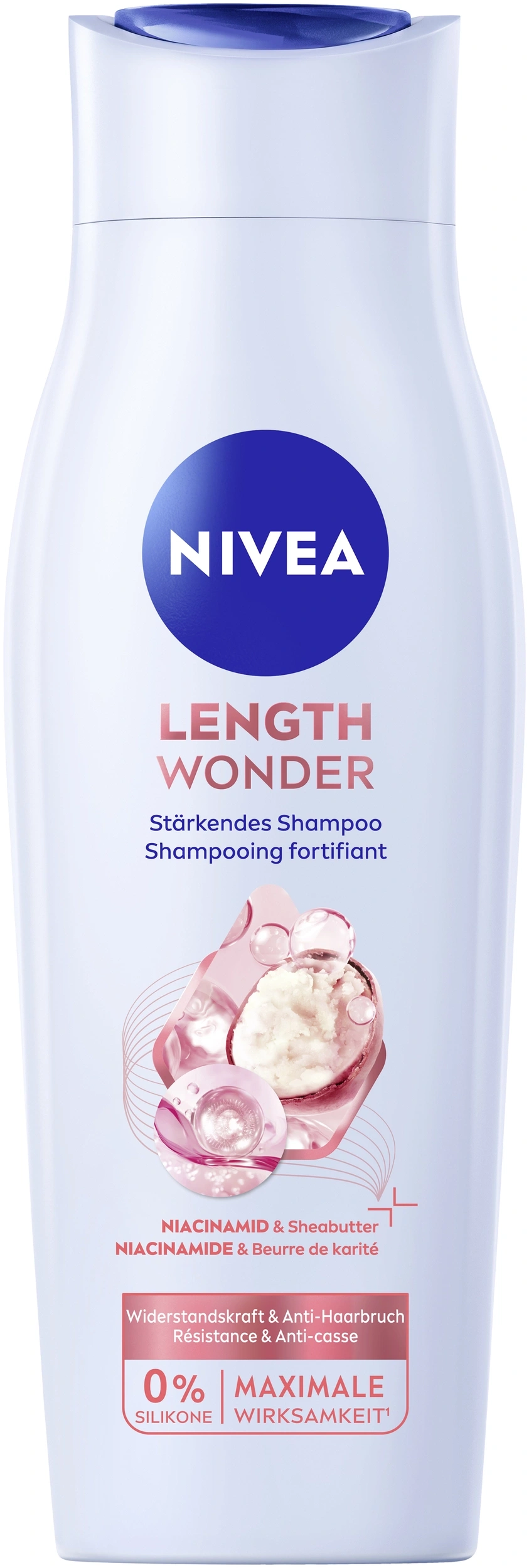 Nivea Length Wonder Shampoo mit Niacinamid & Sheabutter.