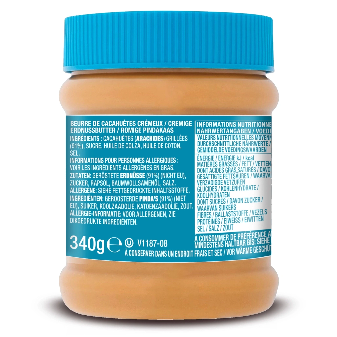 SKIPPY Erdnussbutter Bundle 4x "Creamy" 4x "Super Chunk" ohne Palmöl 8x 340g