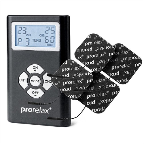 PRORELAX Elektrostimulationsgerät TENS-EMS-Gerät TENS/EMS Duo Blackline NEU