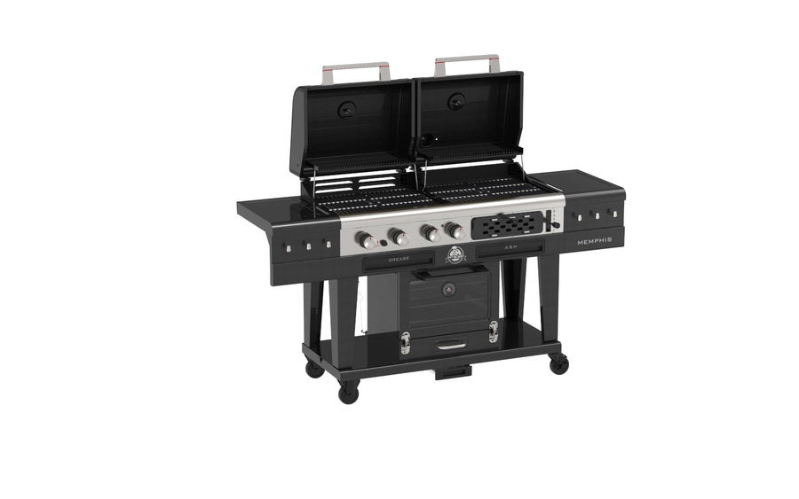 Pit Boss Kombigrill MEMPHIS Ultimate 2.0 Gas Holzkohle Smoker Hybridgrill BBQ