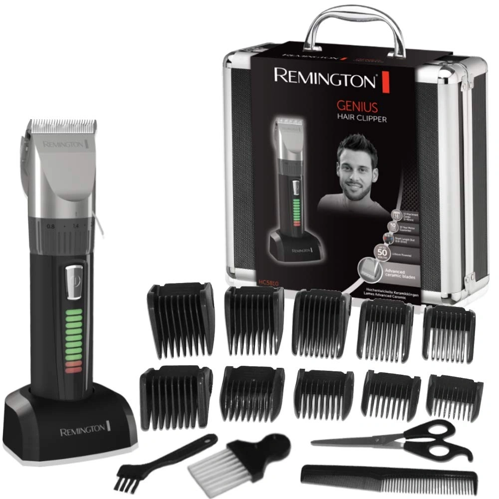 Remington Haarschneider Genius Set mit Aufsätzen, Schere und Kamm