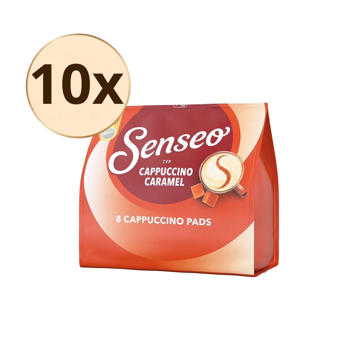 Senseo Cappuccino Caramel 8 Pads 10x Packung