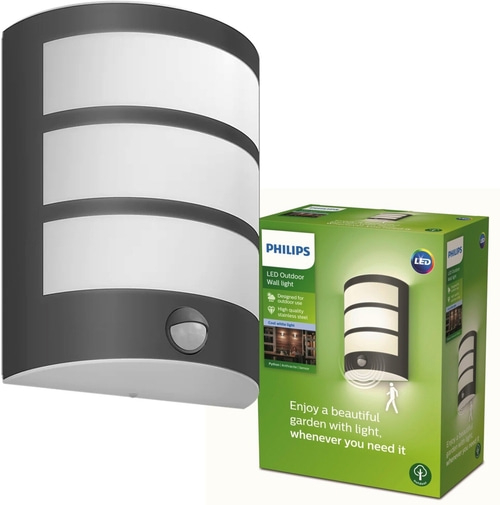 PHILIPS myGarden LED Python Wandaußenleuchte mit Bewegungsmelder 6W 500lm
