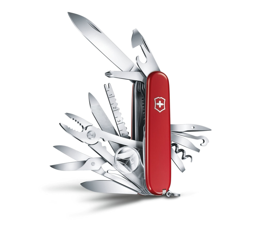 VICTORINOX Swiss Champ Offiziersmesser 1.6795 Taschenmesser 33 Funktionen rot