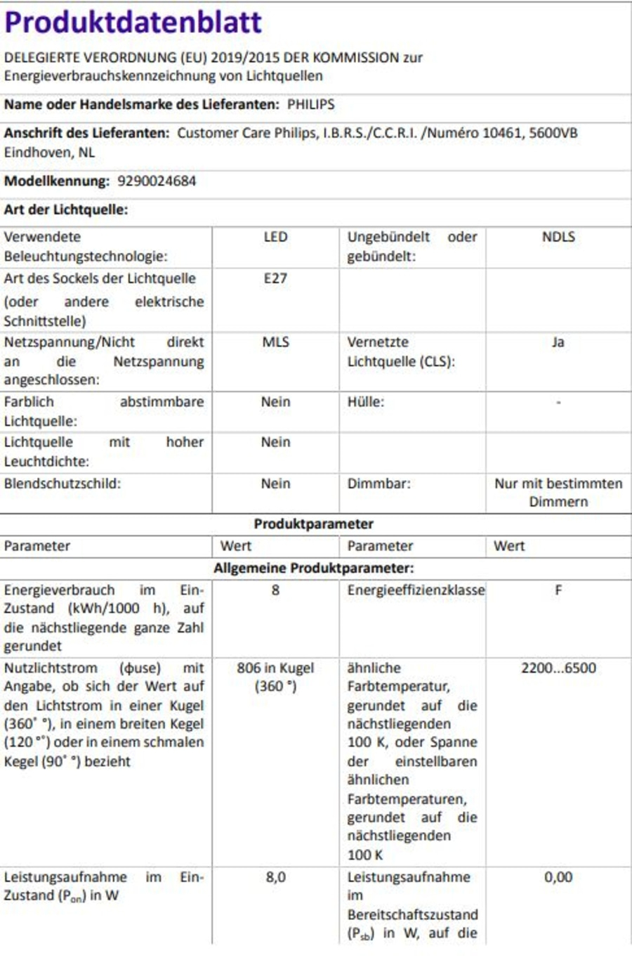 2x PHILIPS Hue Glühbirne White Ambiance E27 8W 1100lm Leuchtmittel NEU