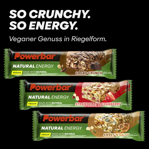 POWERBAR Natural Energy Cereal Cacao Crunch 18x40g veganer Kohlenhydrat Riegel