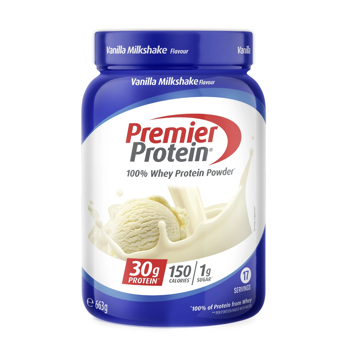 Premier Protein Vanille Geschmack 100% Whey Protein Pulver mit Eiscreme