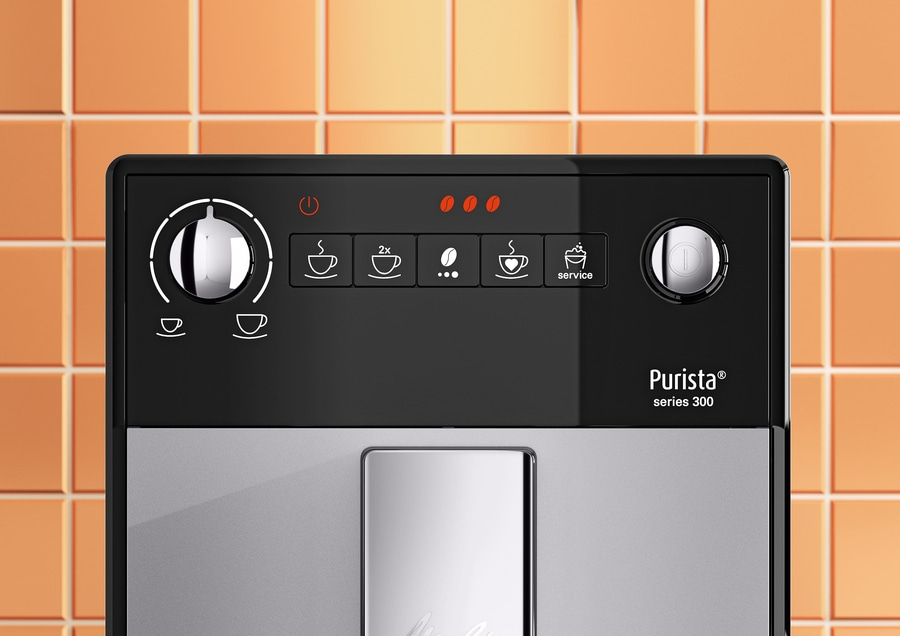 MELITTA Kaffeevollautomat Purista F23/0-101 Espressomaschine Silber