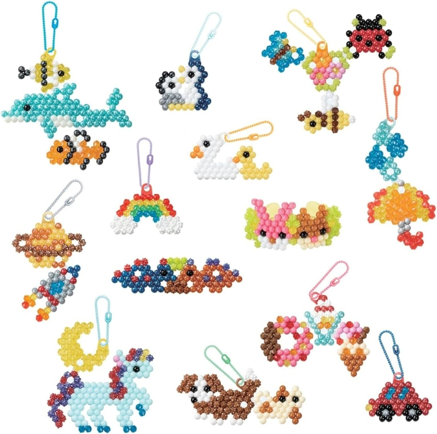 EPOCH GAMES Aquabeads Komplett Set Schlüsselanhänger Bastelset Perlen basteln
