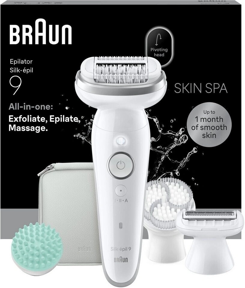 Braun Silk-épil 9 Skin Spa Epilierer mit Zubehör