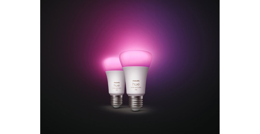 Philips Hue SET White & Color Ambiance 2 Glühbirnen Smart Bluetooth 1100 lm 9W