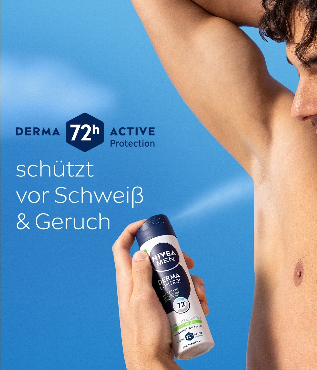 NIVEA MEN Derma Control schützt vor Schweiß & Geruch