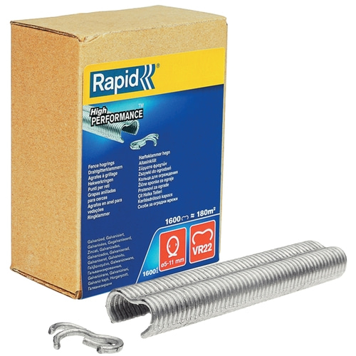 RAPID VR22 Zaun-Ringklammern Verzinkt 1600 Stk. 40108810