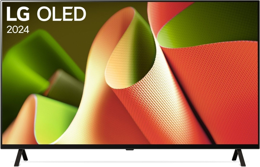 LG OLED Fernseher 2024, modernes Design, lebendige Farben, beeindruckende Bildqualität, schlanker Rahmen.