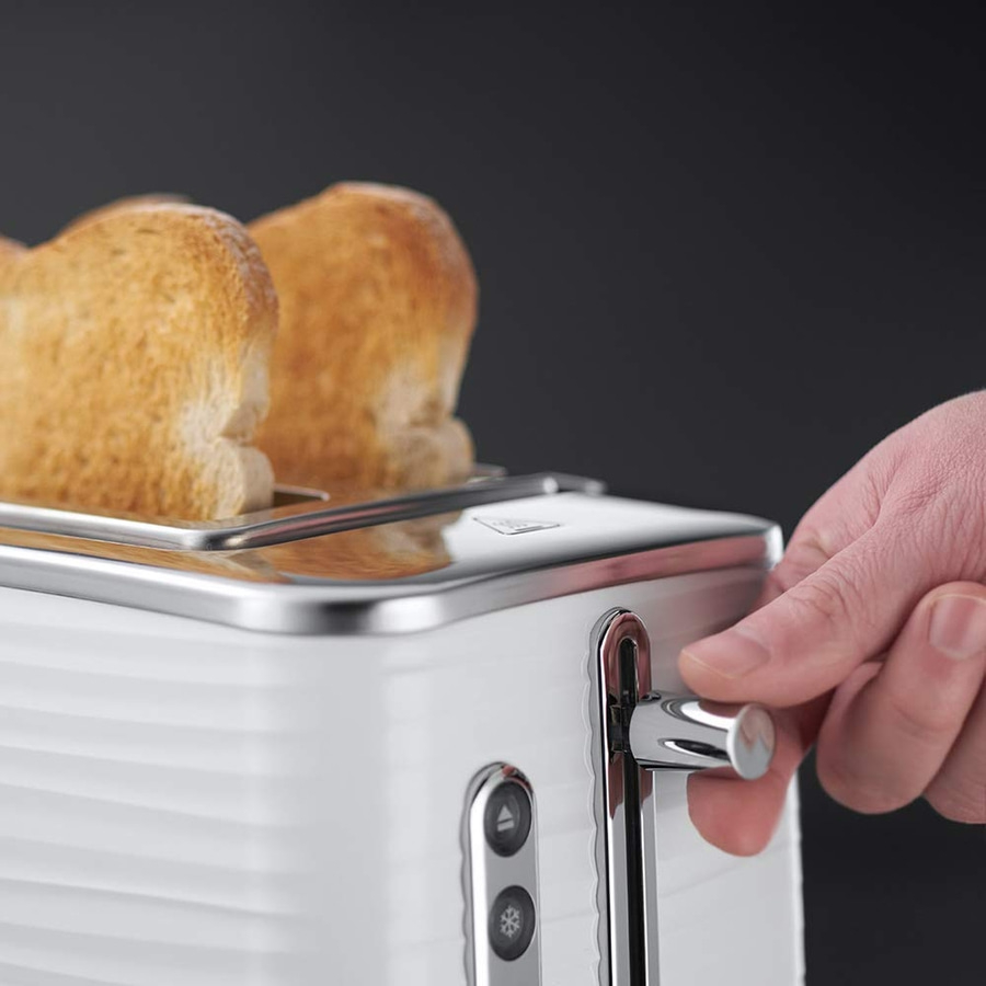 RUSSELL HOBBS Toaster Inspire White 24370-56 1050 W 6 Stufen Brötchenaufsatz