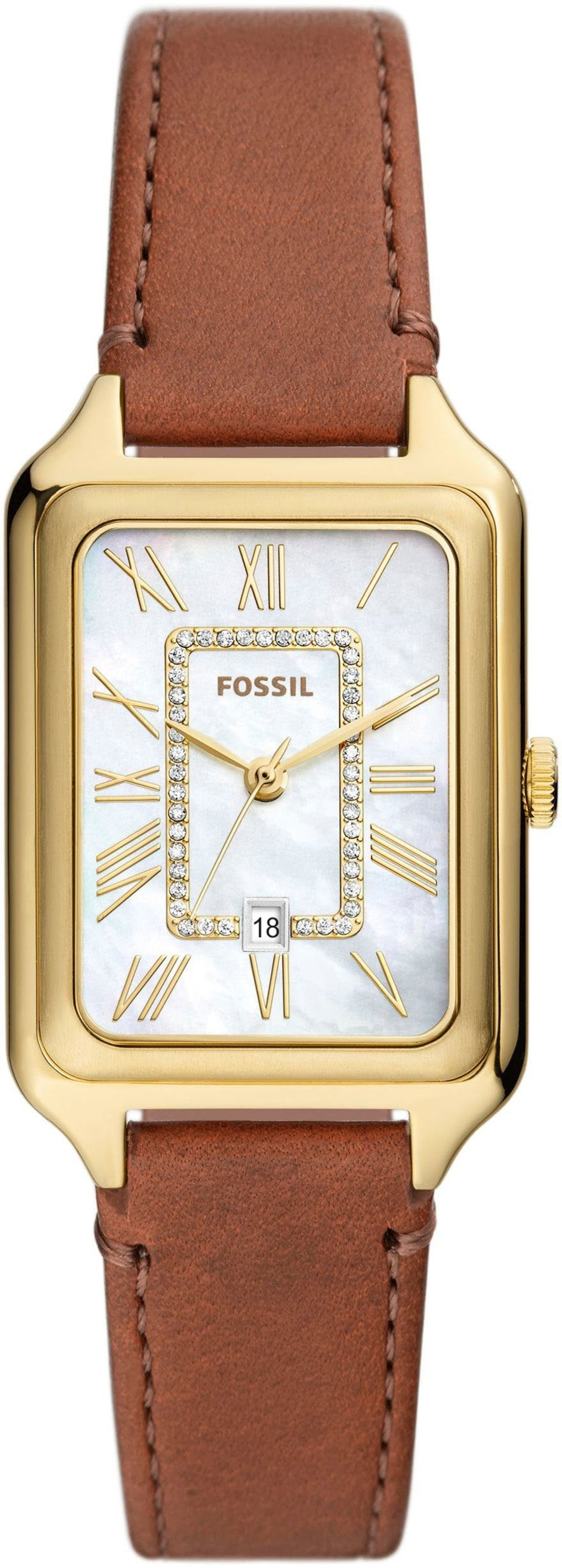 FOSSIL Damen Armbanduhr Quarzuhr RAQUEL ES5307 Damenuhr Lederarmband B-WARE