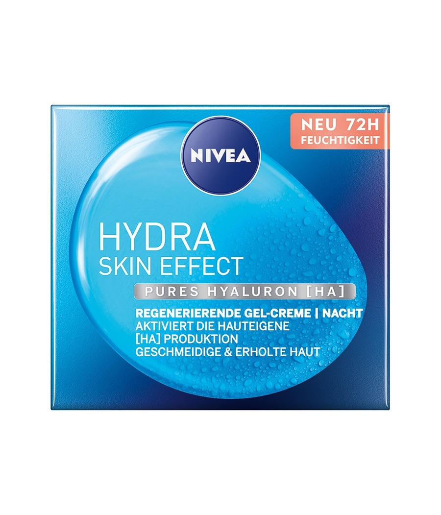 NIVEA Hydra Skin Effect regenerierende Gel Creme Nachtpflege pures Hyaluron 50ml