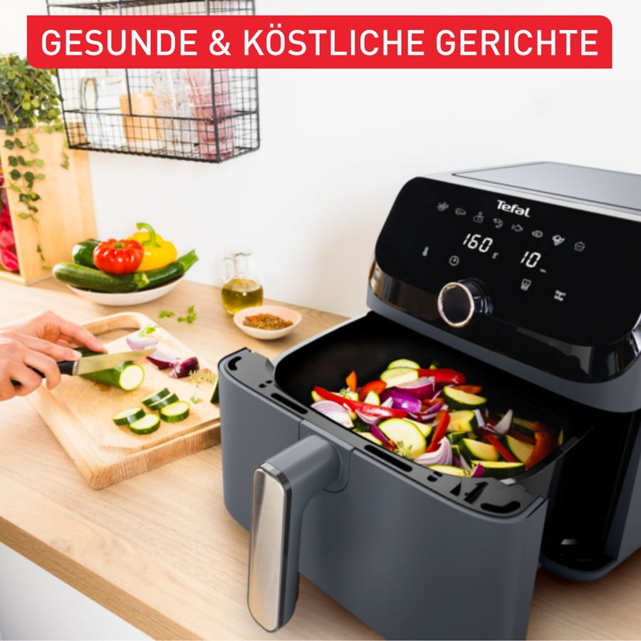 TEFAL Easy Fry Mega Heißluftfritteuse EY855BE0 Air Fryer Fritteuse 7,5 Liter