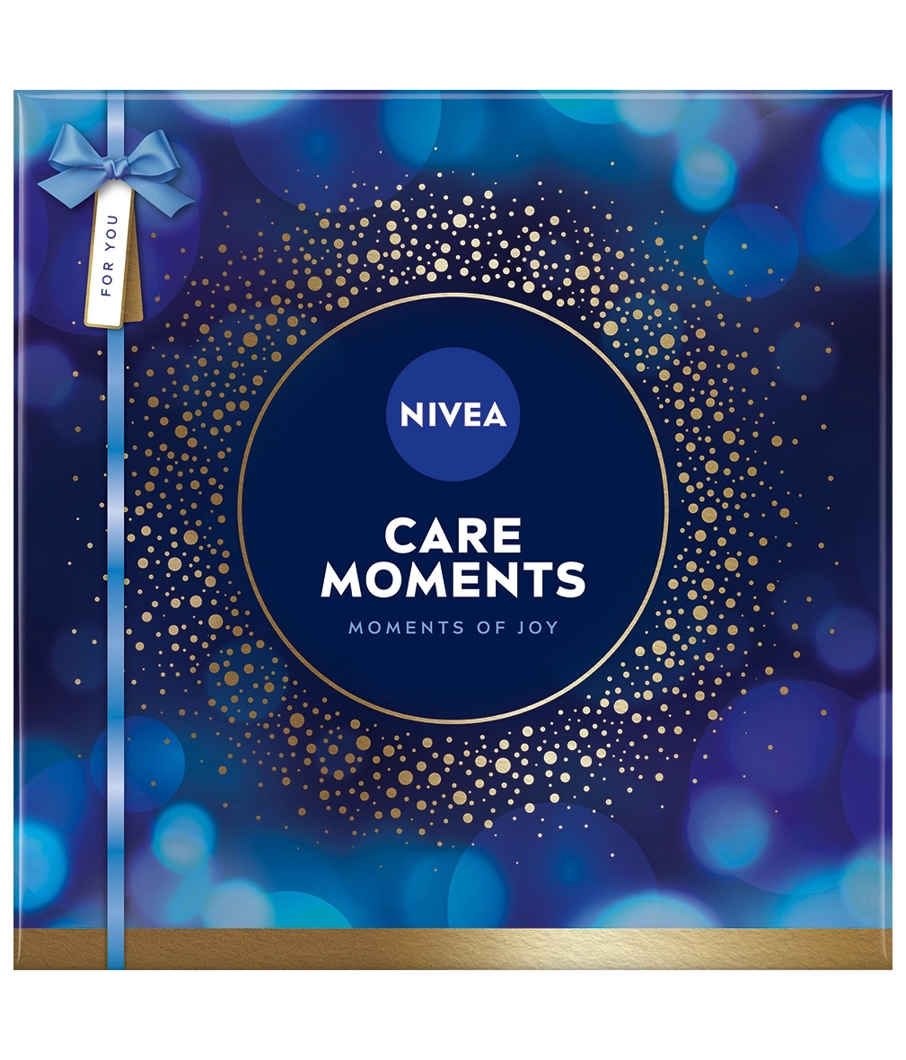 Nivea Geschenkset "Care Moments" mit Glitzer und Schleife