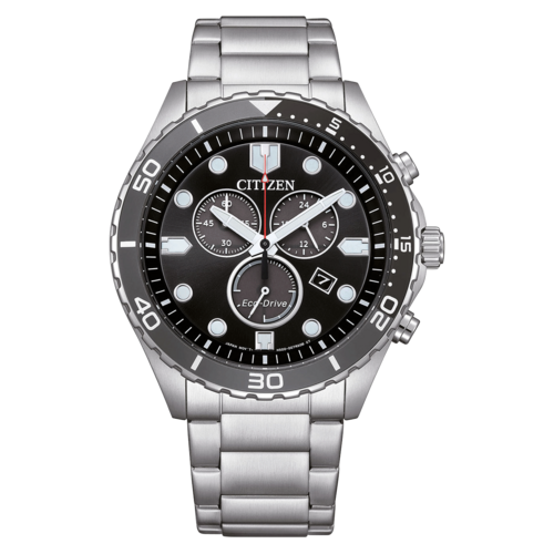 CITIZEN Herren Armbanduhr AT2568-82E Eco-Drive Chronograph 43mm Edelstahl B-Ware