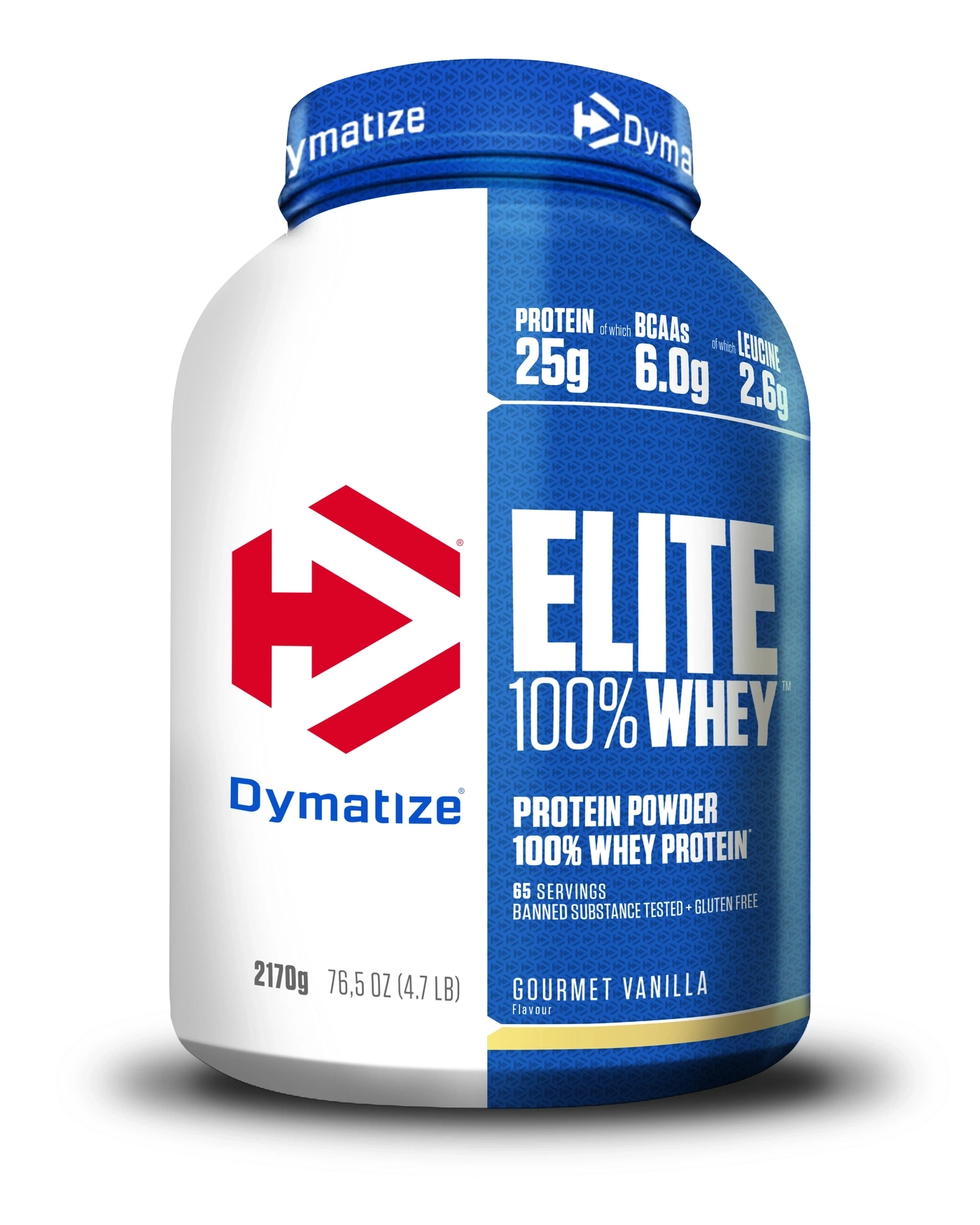 Dymatize Elite 100% Whey Protein, Gourmet Vanilla, 2170g Dose, Protein Pulver