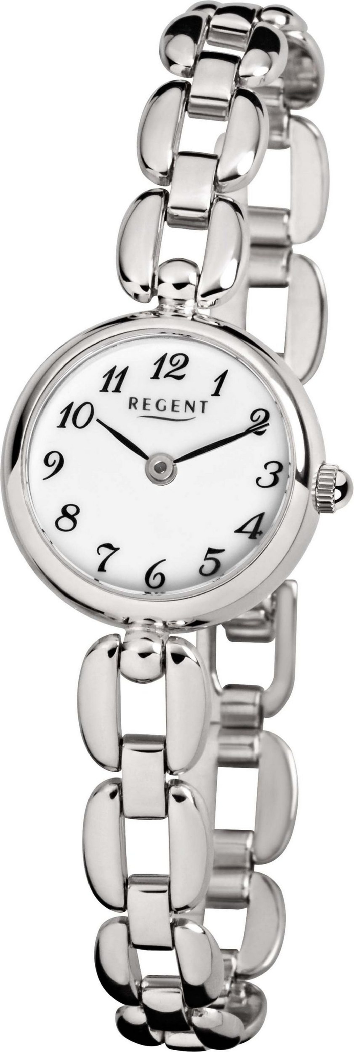 REGENT Damen Armbanduhr F-1401-3275.40.99 Quarzuhr Mineralglas Edelstahl 20mm