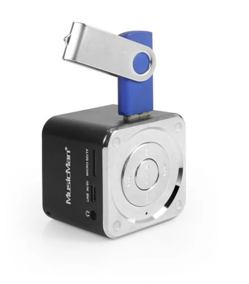 MusicMan Mini Soundstation Lautsprecher USB Slot MP3 MicroSD bis zu 32GB