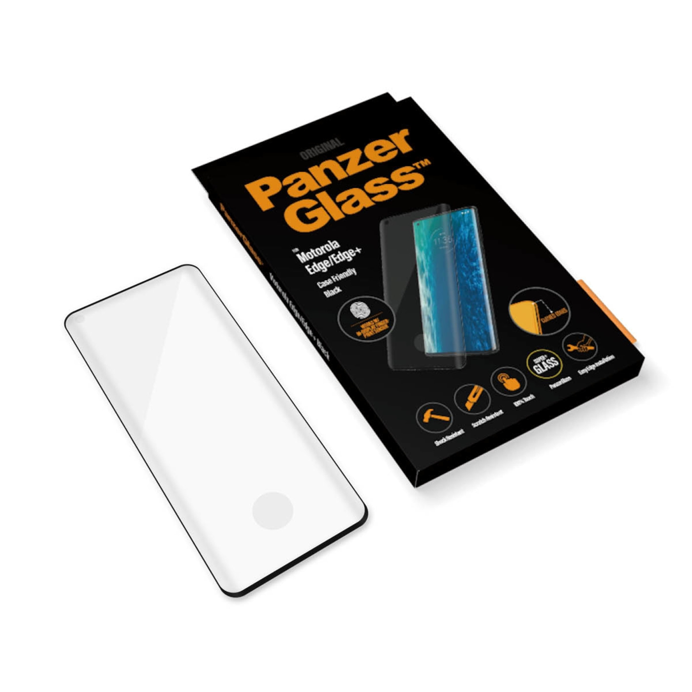PanzerGlass™ Motorola Edge Screen Protector Glass Smartphone Displayschutzhülle