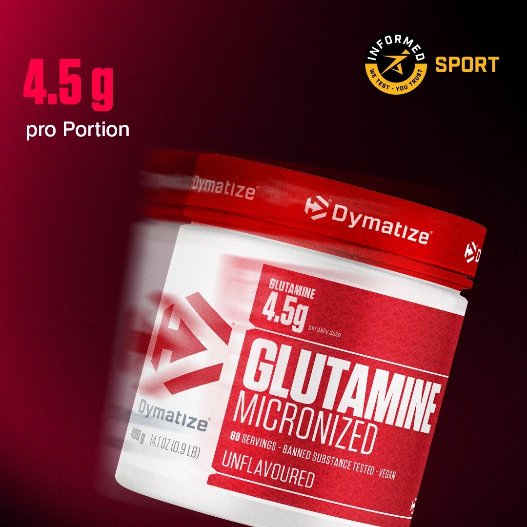 Dymatize Glutamin Micronized Unflavoured Nahrungsergänzungsmittel