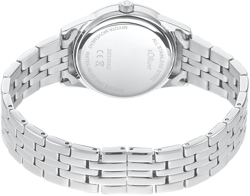 s.Oliver Armbanduhr Damen 2033562 Quarzuhr Edelstahl 31mm silber B-WARE