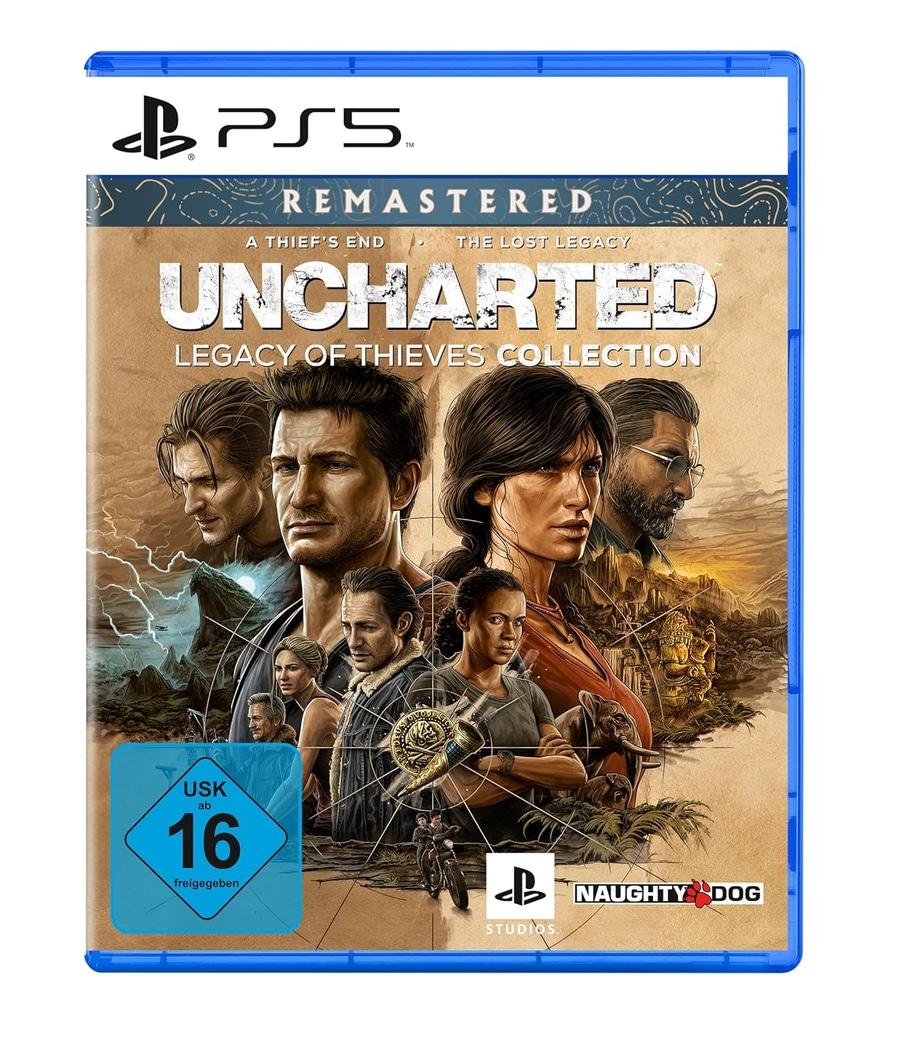 Uncharted: Legacy of Thieves Collection für PS5, USK 16, Remastered