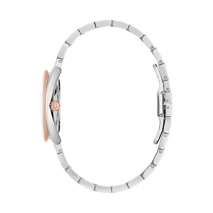 Bulova Damen Armbanduhr 98P219 Analog Kristallglas Quarzuhr Damenuhr B-Ware