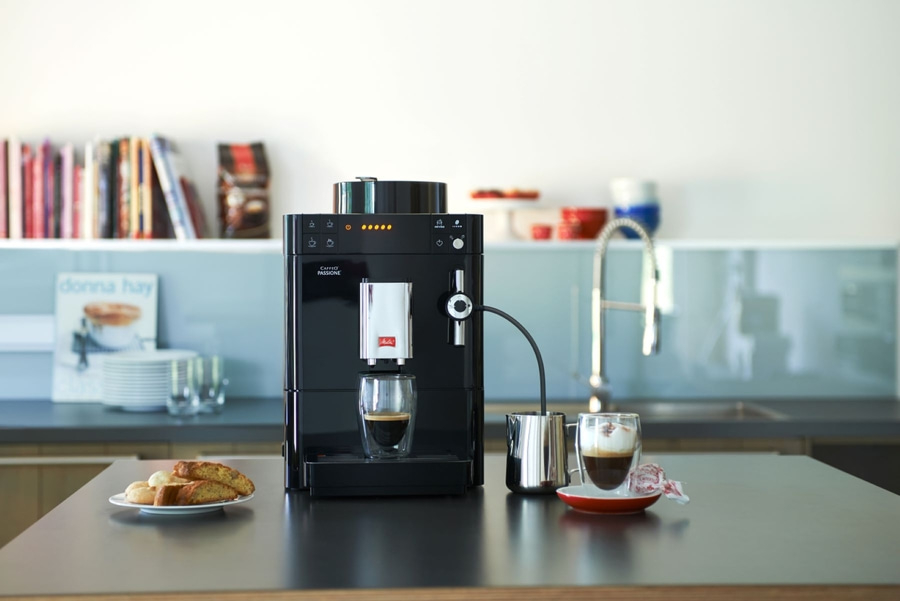 MELITTA Kaffeevollautomat Caffeo Passione F53/0-102 Espressomaschine Schwarz