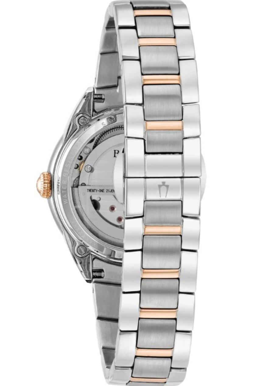 BULOVA 98P170 Automatikuhr Damenuhr Saphirglas 34 mm Edelstahl B-Ware