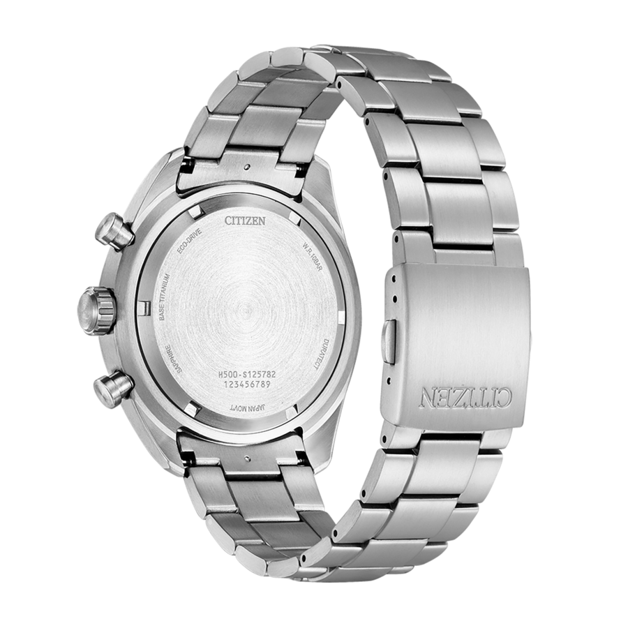 Citizen Herren Armbanduhr AT2480-81E Saphirglas Analog Solar Titan 43mm