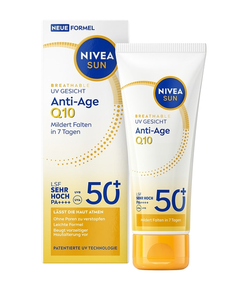 NIVEA Sun UV Gesicht Q10 Anti Age Creme LSF 50+ 40ml