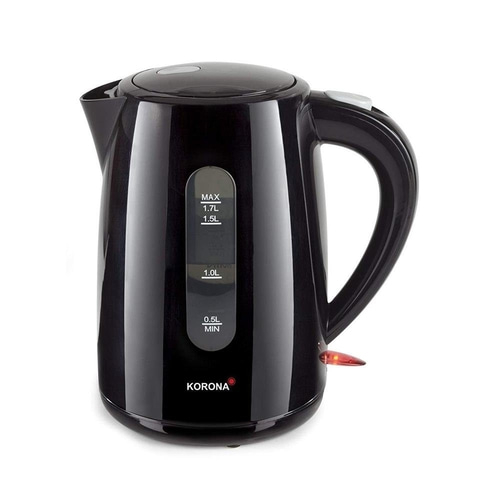 KORONA Wasserkocher 20130 kabellos Retro-Stil 1,7L 2200 Watt schwarz NEU