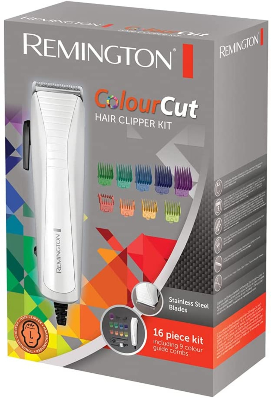 REMINGTON Haarschneider HC5035 ColourCut Haarschneidemaschine 9 Aufsteckkämme