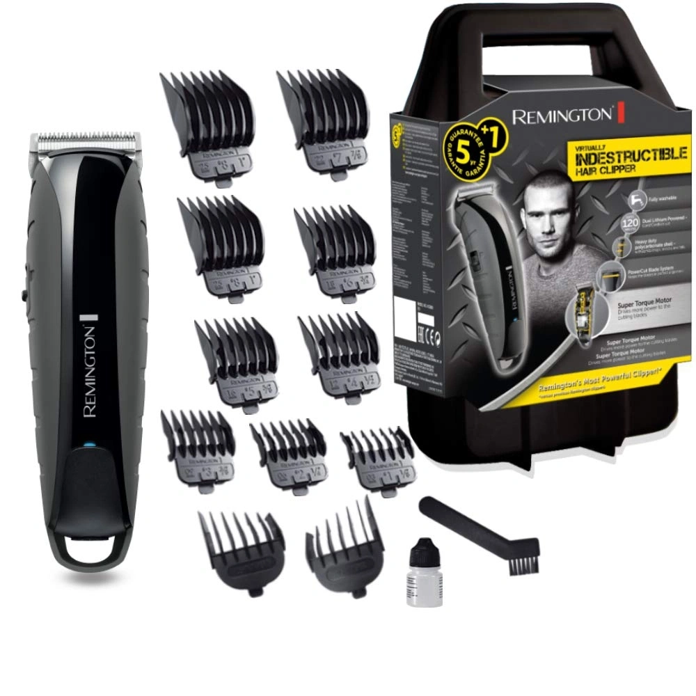 Remington Haarschneider-Set mit Zubehör und Garantie. Unzerstörbar.