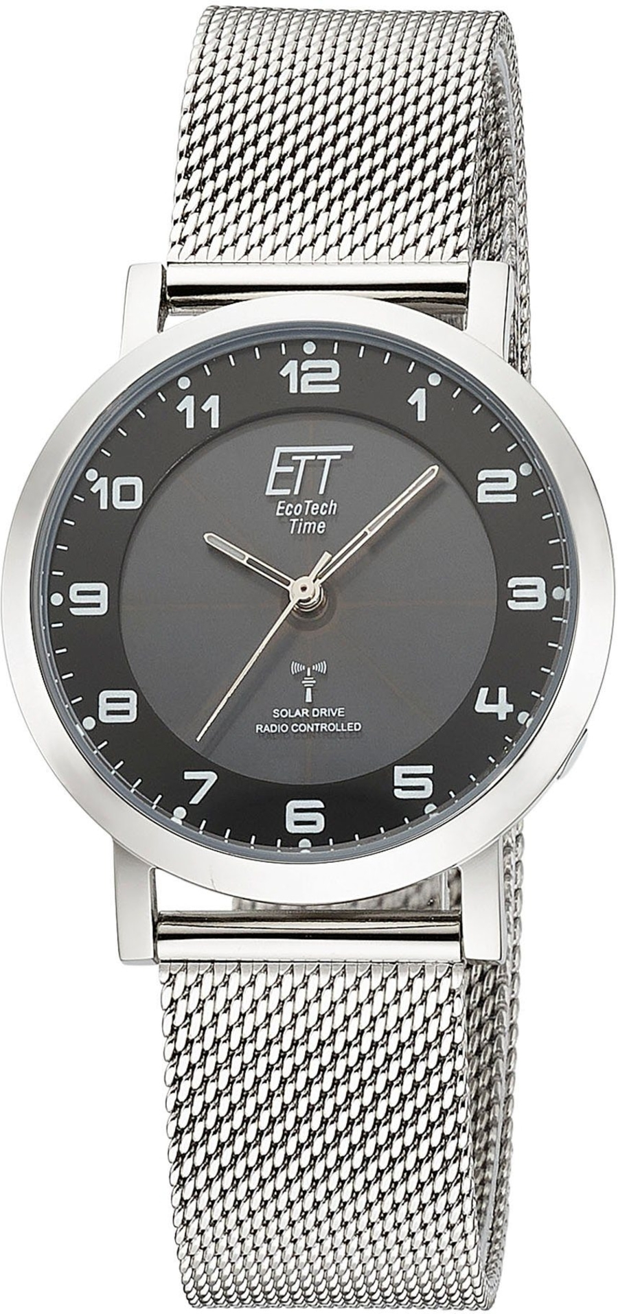 ETT Funkuhr Atacama ELS-11625-22MS 36 mm Edelstahlgehäuse Solar Drive B-WARE