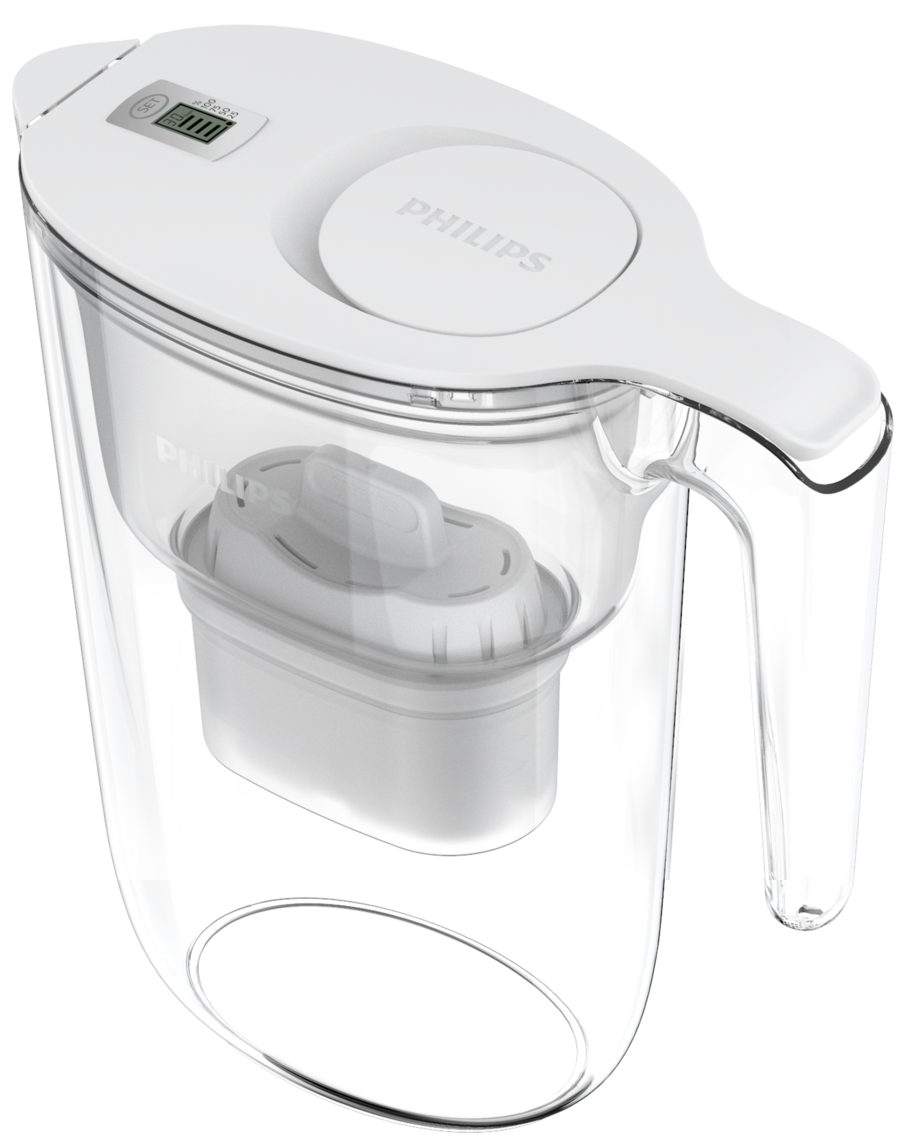 PHILIPS Wasserfilter Filterkaraffe Wasserfilterkaraffe 2.6l + 3 Filterkartuschen